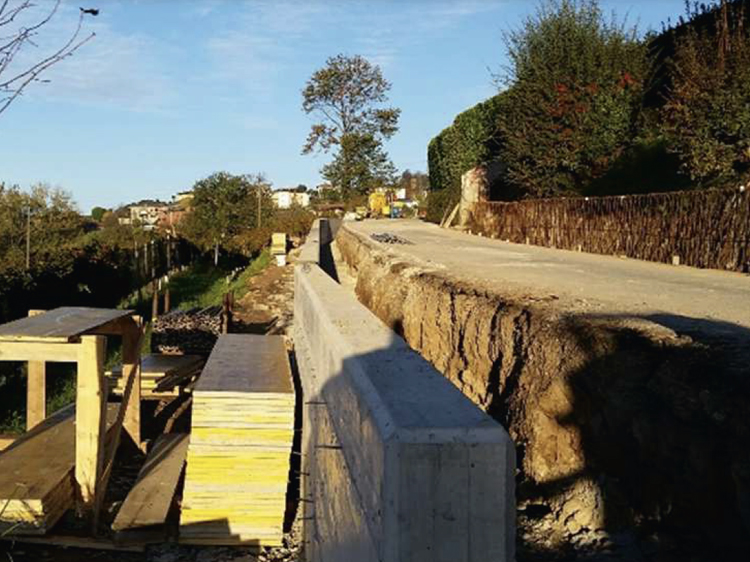 Castel San Pietro, Via Marello - Via Pree - Potenziamento canalizzazioni, acquedotto e allargamento stradale